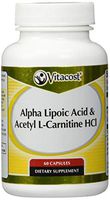 Vitacost Alpha Lipoic Acid & Acetyl L-Carnitine HCl - 1,600 mg per Serving - 60 Capsules