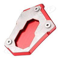 Frames & Fittings Motorcycle Kickstand Sidestand Foot Side Stand Extension Pad Base Plate Cover for BMW R1200GS LC 2013-2016 & Adventure 2015-2016 - (Color: Red)