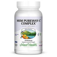 Maxi Health MSM Pureway Vitamin C Complex - Allergy, Joint & Detox Formula - 120 Capsules - Kosher