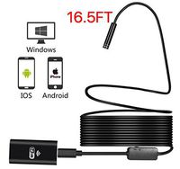 6 LED WiFi-Endoscope Cam, SANOXY HD720P Wireless Endoscope, HD WiFi Borescope Inspection-Camera Compatible with iOS/Android/Windows (5M/ 16.5FT)