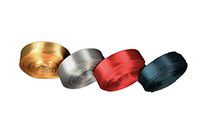 CHRISTMAS Set 4 Rolled up 5/8" SF SATIN Ribbon 10 Yds each (40 Yds Total) Choose Combo (Hunter, Red, Silver, Gold)