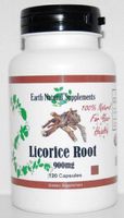Licorice Root * 240 Capsules Licorice Root 900 Mg Glycyrrhizin - Supports Adrenal Cortex Function and Its Production of Steroidal Hormones (2 Bottles)