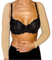 CzSalus High Compression Massaging arms Sleeves for Lipedema, Lymphedema Diseases (Nude, S/M)