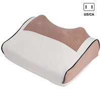 Finetoknow Neck Massage Pillow Infrared Heating Shiatsu Massager Device Kneading Massage, Heated Infrared Shiatsu Massage Pillow, Travel Neck Pillow Massagers for Airplane,Train,Car Travel (Yellow)