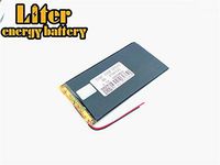 BIHUADE 3.7V 6000mAh 3766125 Polymer Lithium Li-ion Battery Rechargeable Lithium Polymer Li-Po Battery for MP4 GPS MP3 Bluetooth Stereo DIY Gift (3766125)