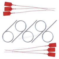 5 - Fire Extinguisher Pull Pins and 6 - Tamper Seals (RED)