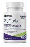 Houston Enzymes – ZyCarb – 120 Capsules – Professionally Formulated to Support Digestion of Starches, Carbohydrates & Sugars – Enhanced with Lactase Enzyme for Lactose Intolerance