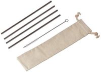 Outset 76623 Stainless Steel Straight Reusable Straws, 1 x 3.5 x 10 inches