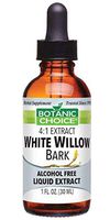 Botanic Choice White Willow Bark Alcohol Free Liquid Extract Herbal Supplements, 1 Ounce