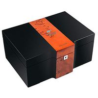 Cigar Box Cigar Humidor Large Capacity Cedar Wood Double Cigar Box Humidor