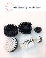 Distinctly Positive Drill Brushes 6 Pieces: 3 Very Hard and 3 Soft | Complete Solution Multi-Purpose Power Scrubbing Cleaning Kit