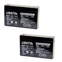 New 2 Pack UPG UB670 6V 7AH SLA Replacement Battery Compatible with TrippLite SMART750RM1U