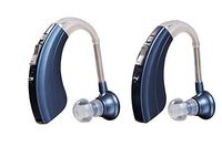 Double Pack Blue Premium Quality Hearing Amplifier, Comfortable and Easy to Operate, B-220-HA-BD by Britzgo