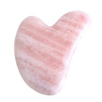 CCbeauty Gua Sha Scraping Tools Natural Rose Quartz Handmade Guasha Facial Board for SPA Acupuncture