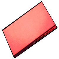 YJJ 20 Sticks Thin Cigarettes Hold Fashion Pipe Creative Personality Cigarette Case Slim Lady Metal Cigarette Case Cigarette Box(Red）