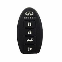 Silicone Protective Fob Skin Cover Shell Key Jacket Sleeve for INFINITI EX35 INFINITI FX35 INFINITI FX50 INFINITI G35 INFINITI G37 INFINITI M35 M35h INFINITI M45 M56 QX56 Smart Key Case Fob 4 Bts