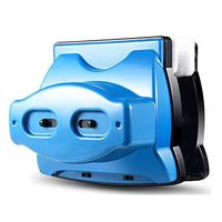 Home Double Sided Magnetic Window Cleaner Super Strong Glider Washing Glass Cleaning Brush Tool for 22-40mm Thick High Rise And Window Glass (Color : Blue22-40mm)