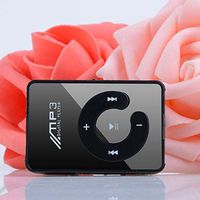 Fashion Clip Sport USB Micro SD TF Mirror C Button MP3 Music Media Player Black