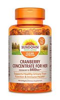 Sundown Super Cranberry 8400 mg Plus Vitamin D3 1000 IU, 150 Softgels