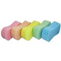 VNDEFUL 5 Pcs Car Wash Sponge Cleaning Scrubber Assorted Color 8 Shape Cleaning Wash Sponge Pad for Auto Cars
