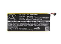 Cameron Sino Li-Polymer 3.70V 4700mAh / 17.39Wh Tablet Battery Compatible With Nabi PR-3667153, Fits Nabi Dreamtab 8"/DMTAB-NV08B