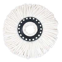 Hankyky universal replacement mop heads for rotating spin,360° rotating round spin magic mop microfibre mop head For Home Kitchen