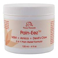 Pain-Eez All Natural Pain Relief Cream with MSM, Arnica and Devil's Claw, 4oz Jar