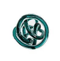 Torre & Tagus Orbit Glass Décor Ball, Large, Teal