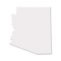 Arizona Canyon State Wildcat Sun Devil Pride Decal Sticker - White 5" Vinyl Decal for Cars, Macbooks, and Other Laptops