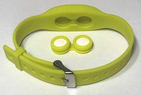 Pillbands - Adjustable Silicone Wristband with Chamber for Holding Aspirin, Benadryl, Tylenol 3, Tylenol 4, Maxalt, and Other medications (Yellow)