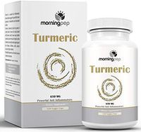 Turmeric Curcumin 650 mg Supplement 120 Vegi Caps by Morning Pep with Bioperine Added for Better Absorption