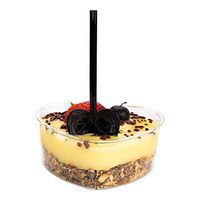 Heart Shaped Spoon, Love Shovel Spoon, Disposable Mini Plastic Tasting Spoon - 3.5" - Black - 500ct box - Restaurantware