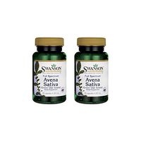 Swanson Full Spectrum Avena Sativa (Green Oat Grass) 400 mg 60 Caps 2 Pack