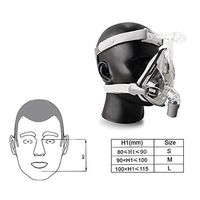 Denshine Universal Headgear Full Face Mask Nose Breathing Mask for C-Pap Sleep&Snore Mask with Free Adjustable Headgear (M)