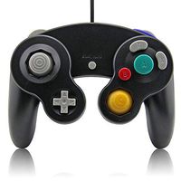 Gamecube Controller, Lyyes Classic Wired Controllers Compatible with Wii Nintendo Gamecube (Black-1pack)