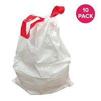 Think Crucial 10PK Durable Garbage Bags Fit Simplehuman« Size B, 6L / 1.6 Gallon
