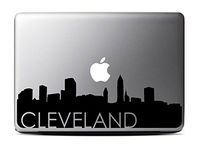Cleveland Skyline (13 inch) Black Macbook Decal #3 - Laptop Decal