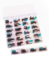 Controlled Unit Dose Cold Seal Medication Blister Pack Card, Perforated for Individual Single Dose Pill Blisters to Take with You, Includes Premium Lifetime Subscription to Medisafe App (6 Pack -XXL)