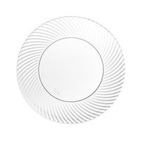 Party Essentials N682421 Party Supplies Tableware, 6" Dessert Plates, Clear