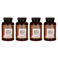 Swanson Garlic with Vitamin E Hawthorn Berry & Cayenne 120 Capsules (4 Pack)