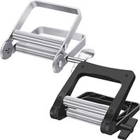 2 Pieces Rolling Tube Toothpaste Squeezer Metal Toothpaste Tube Squeezer Toothpaste Seat Holder Stand Rotate Toothpaste Dispenser Tube Wringer for Bathroom Artist Hair Salon Painter