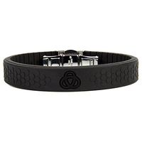 Infinity Pro Magnacore - Magnetic & Ionic Silicone Bracelet - 20,000 Gauss Neodymium Strong Magnets - Tourmaline 4000 Ions Adjustable Best Wristband for Men & Women - Top UK Brand (Stealth Black)