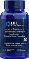 Life Extension Immune Senescence Protection Formula Standardized Cistanche  Reishi Pu-erh Tea 60 Vtabs