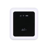 Grborn Portable Hotspot MiFi 4G Wireless WiFi Mobile Router FDD 100M with Power Bank(White)