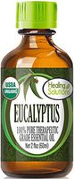 Organic Eucalyptus Essential Oil (100% Pure - USDA Certified Organic) Best Therapeutic Grade Essential Oil - 60ml