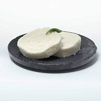 BalsaCircle 6 pcs 5-Inch Black Plastic Round Display Dishes - Disposable Wedding Party Catering Tableware