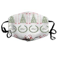 Face Mask Vintage Christmas Stickers Designer Cycling Half Face Earloop Dust Mask for Men