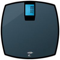ToiletTree Products 400 lb Capacity Precision Digital Glass Bathroom Scale, Grey