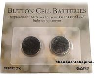 Ganz Button Cell 3V Batteries, Pack of 2