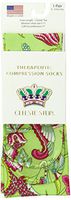 Celeste Stein Therapeutic Compression Socks, Lime Sweet Pea, 8-15 mmHg, Mild
